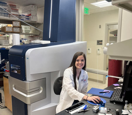 Sydnye sitting at TOF